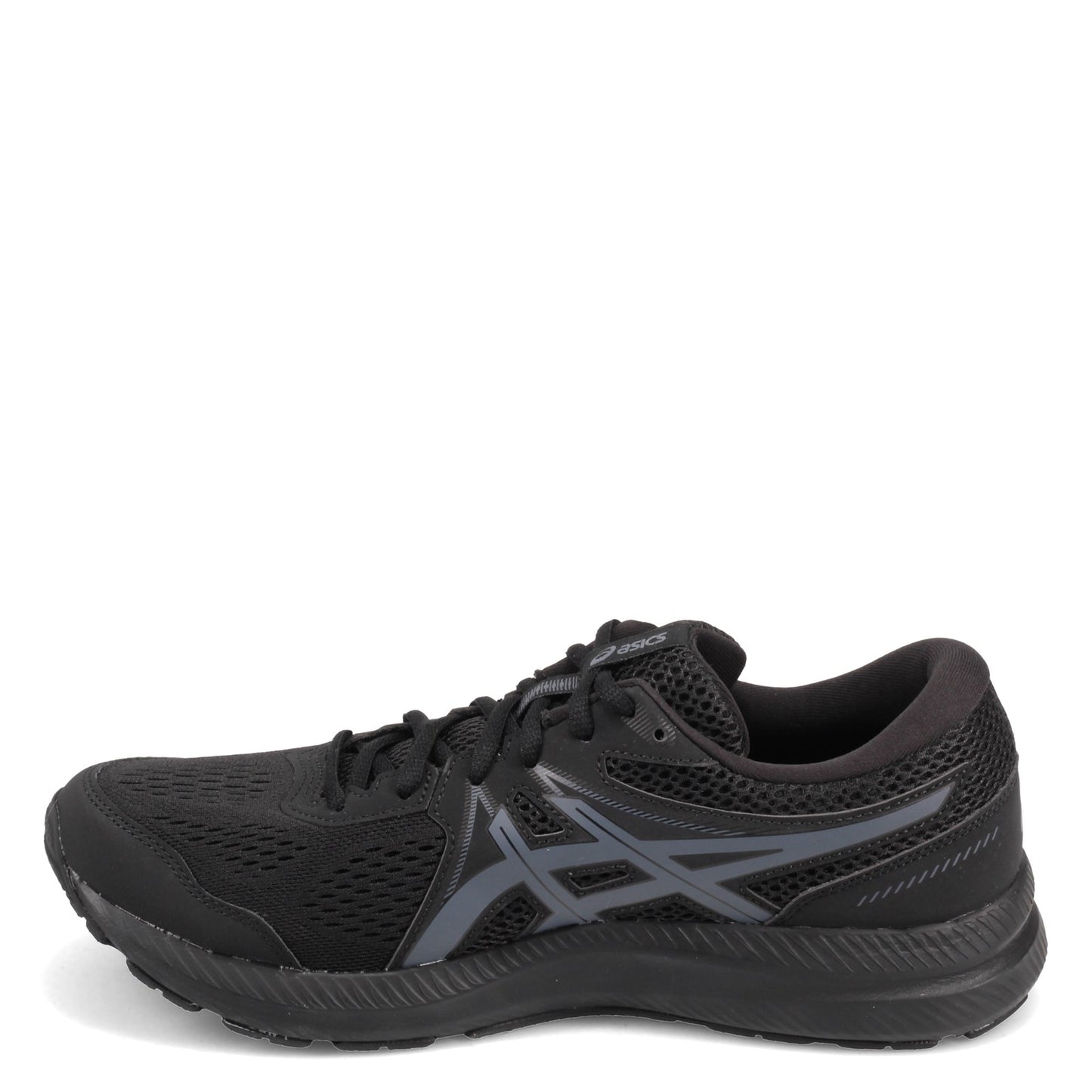 Peltz Shoes  Men's ASICS GEL-Contend 7 Running Shoe BLACK GRAY 1011B040-001