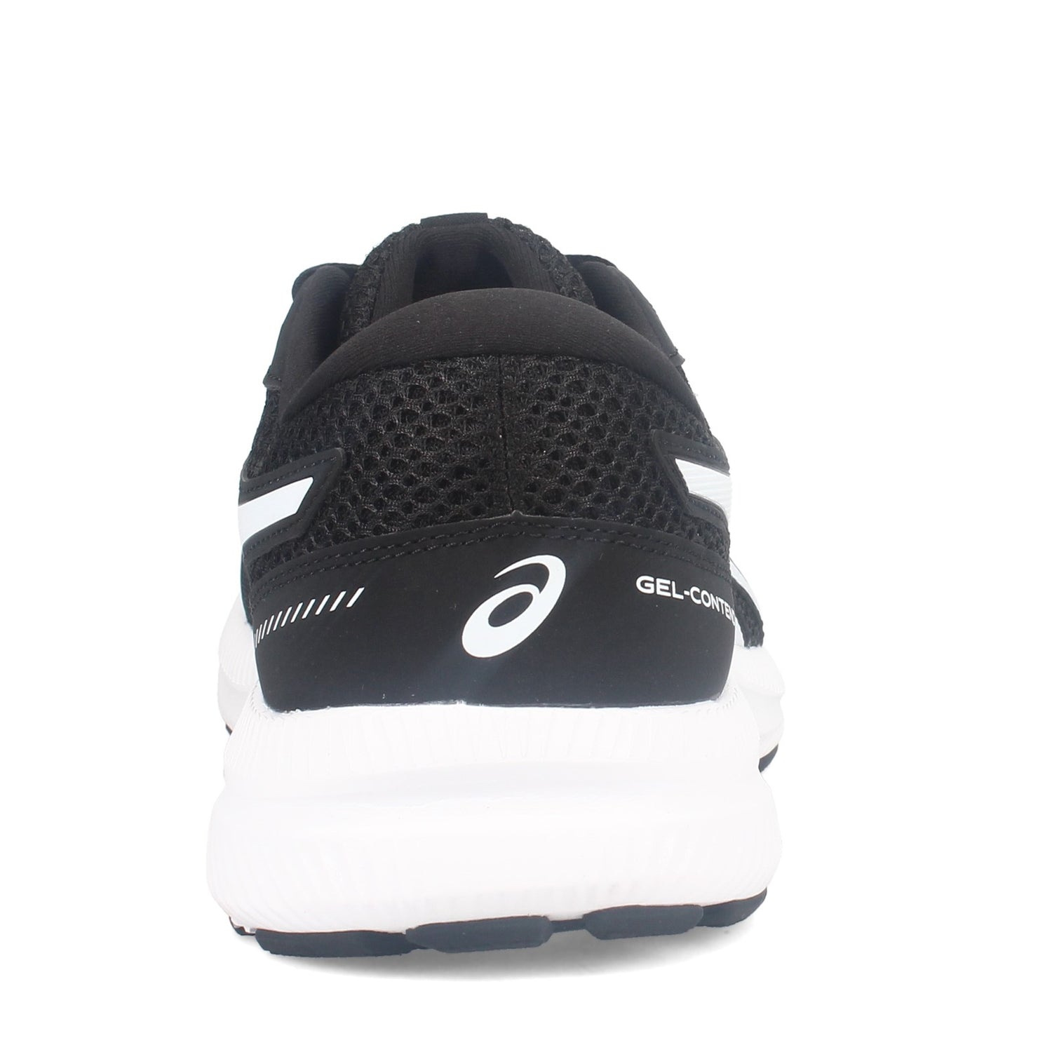 Peltz Shoes  Men's ASICS GEL-Contend 7 Running Shoe BLACK / WHITE 1011B040-002