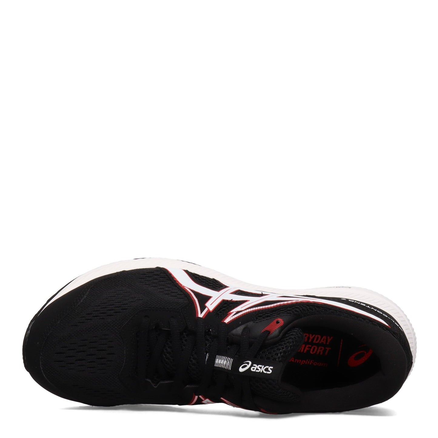 Peltz Shoes  Men's ASICS GEL-Contend 7 Running Shoe BLACK / RED 1011B040.008