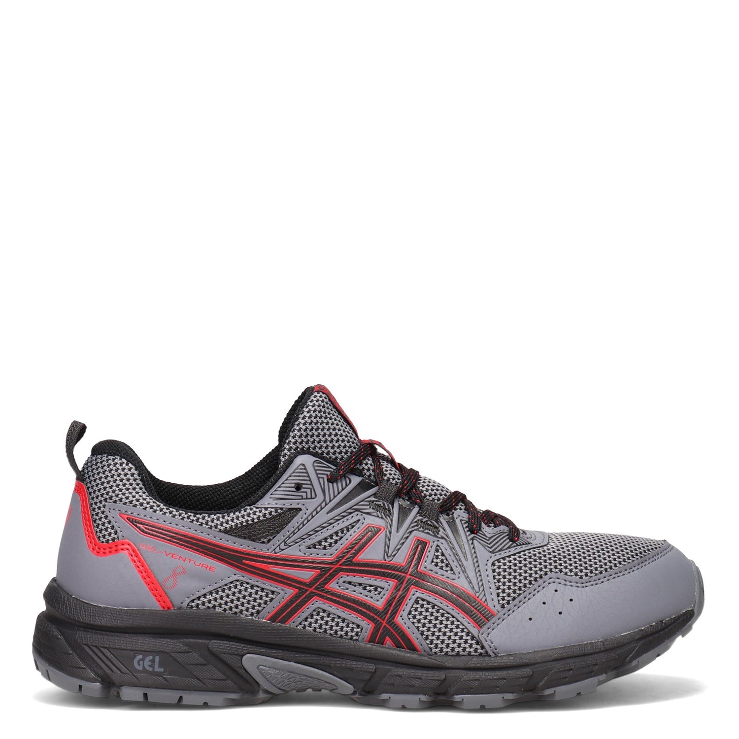 Peltz Shoes  Men's ASICS GEL-Venture 8 Trail Running Shoe - Wide Width GRAY 1011B395.020