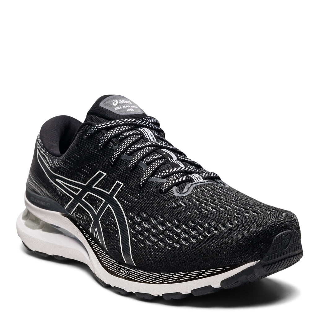 Men's ASICS GEL-Kayano 28 Running Shoe - Wide Width BLACK / WHITE 1011B188-003