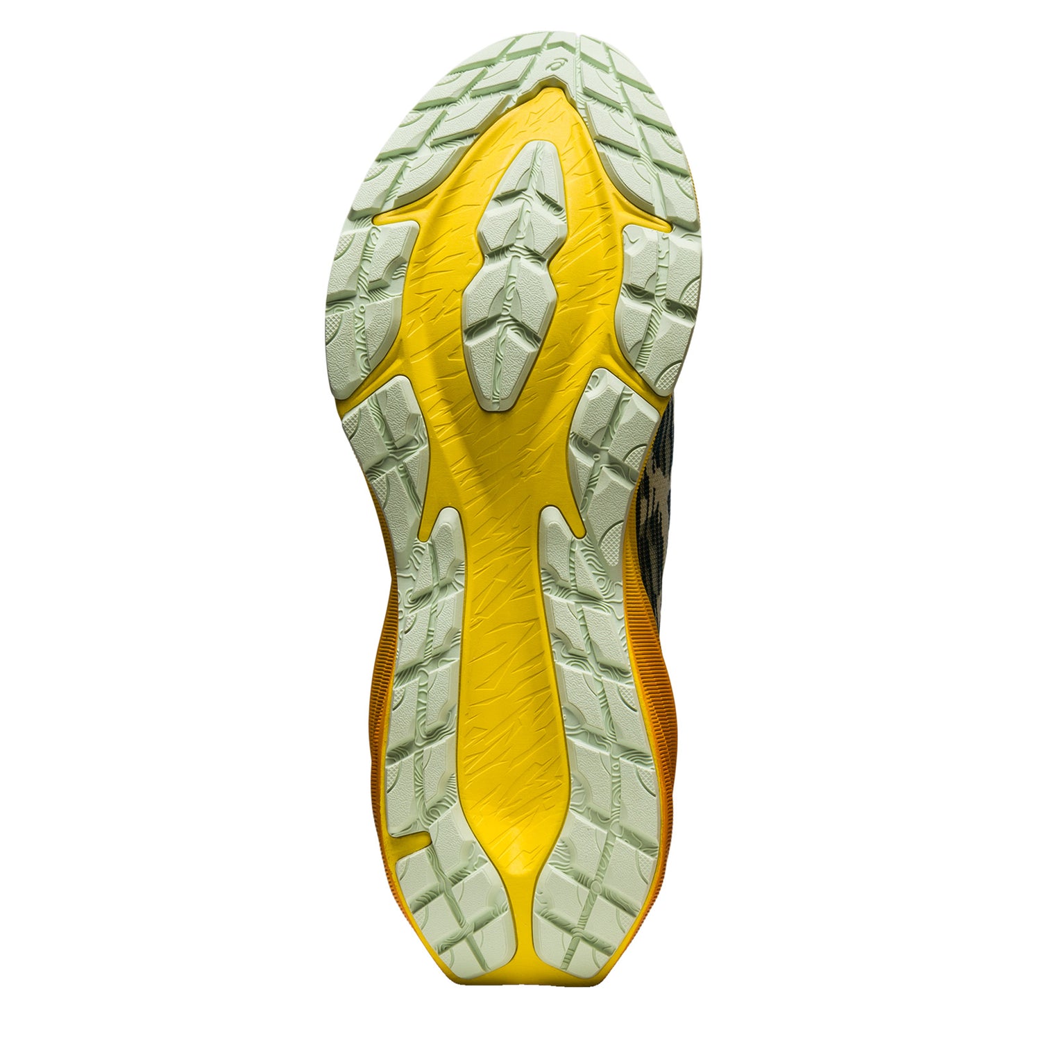 Peltz Shoes  Men's ASICS Novablast 3 Running Shoe NATURE BATHING/GOLDEN YELLOW 1011B568-750