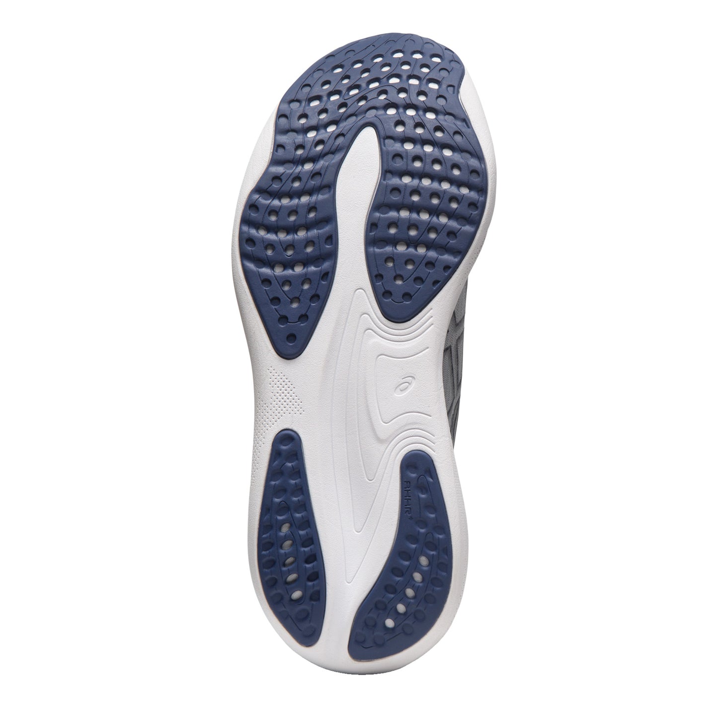 Peltz Shoes  Men's ASICS GEL-Nimbus 25 Running Shoe - Wide Width Sheet Rock / Indigo 1011B625-021