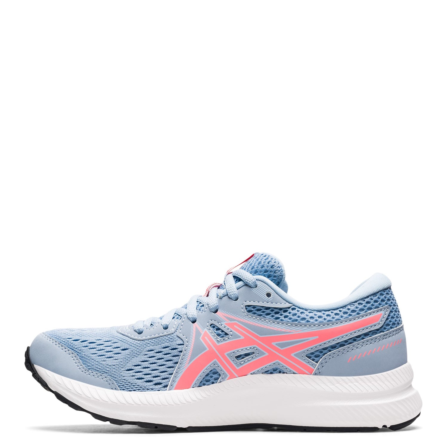 Peltz Shoes  Women's ASICS GEL-Contend 7 Running Shoe - Wide Width MIST / CORAL 1012A910.406