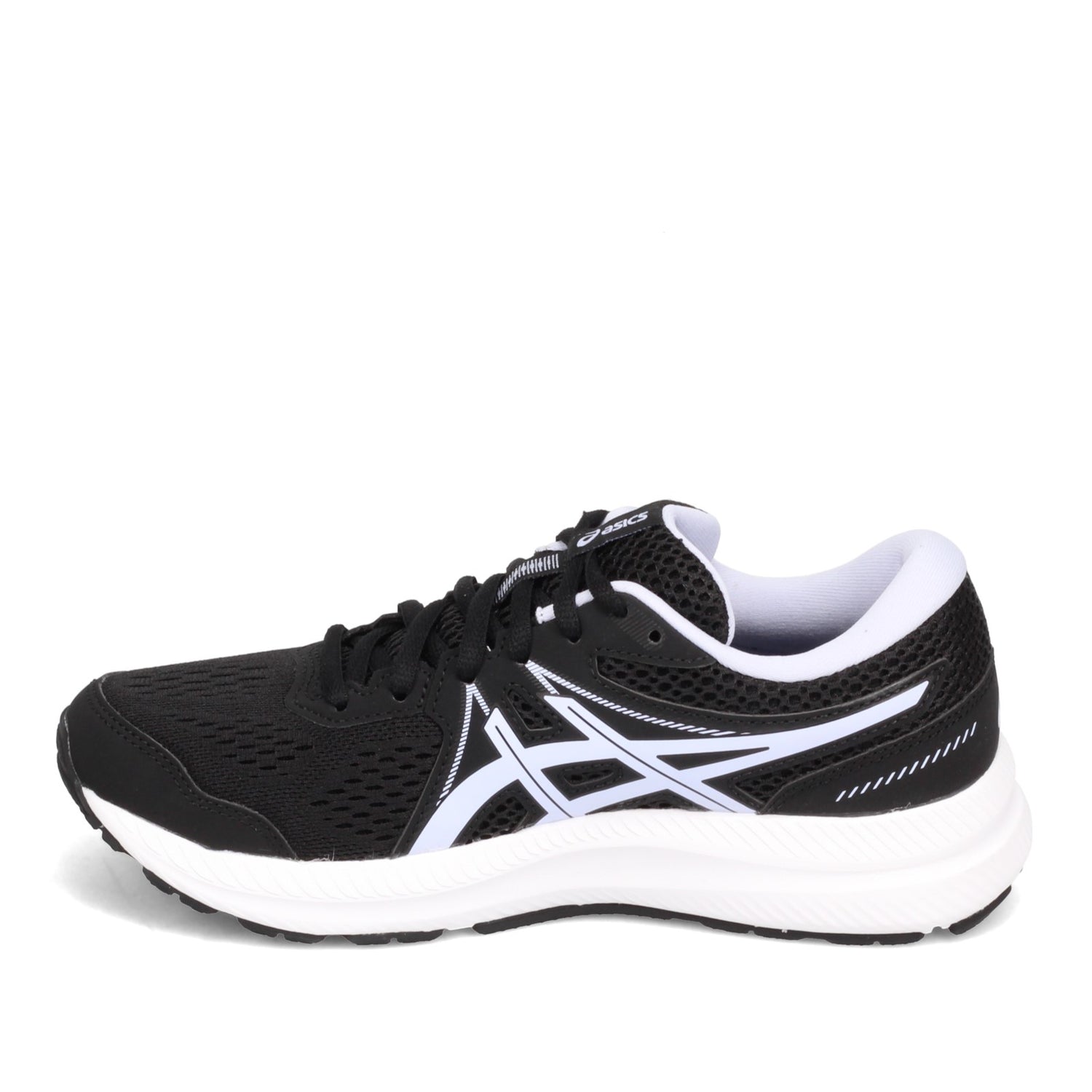 Peltz Shoes  Women's ASICS GEL-Contend 7 Running Shoe BLACK / OPAL 1012A911-005