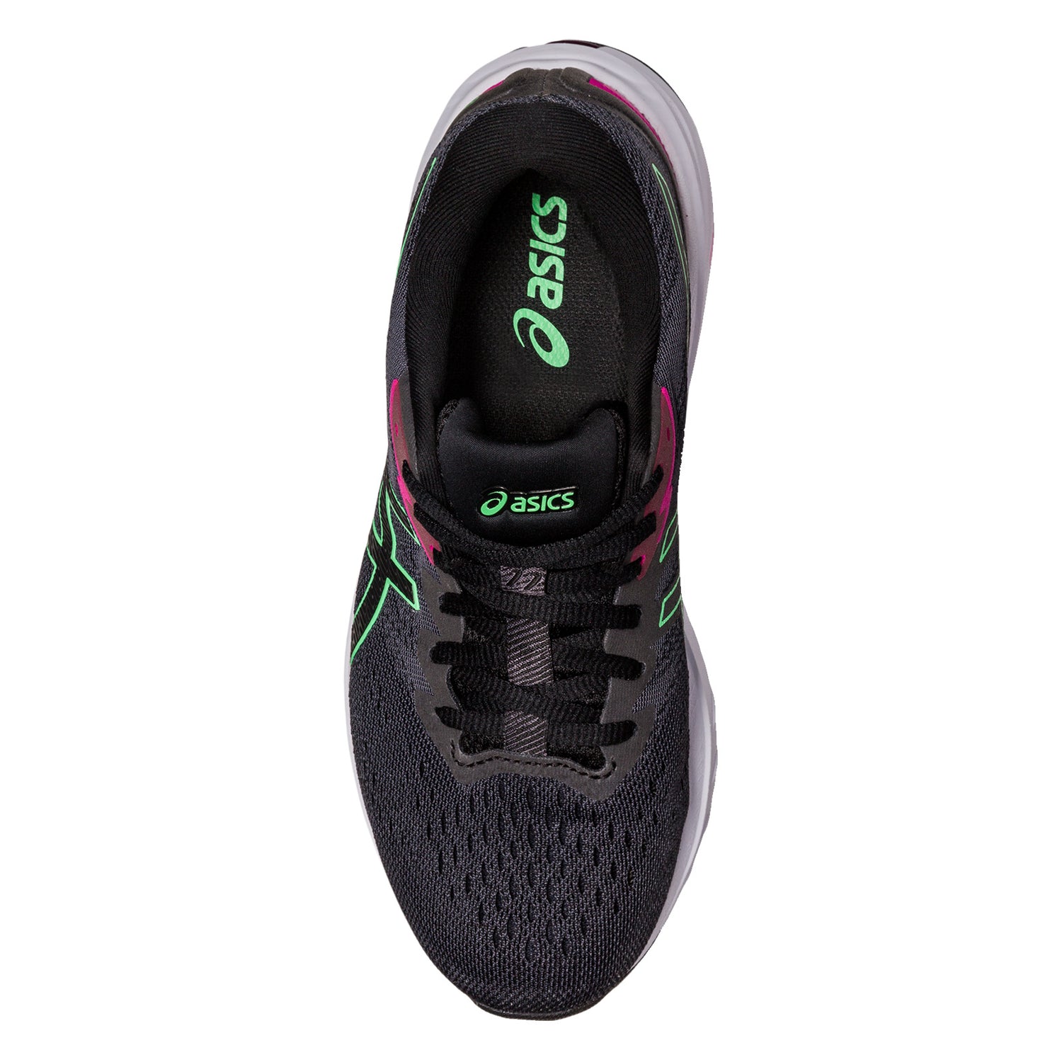 Peltz Shoes  Women's ASICS GT-1000 11 Running Shoe BLACK/TOURMALINE 1012B197-004