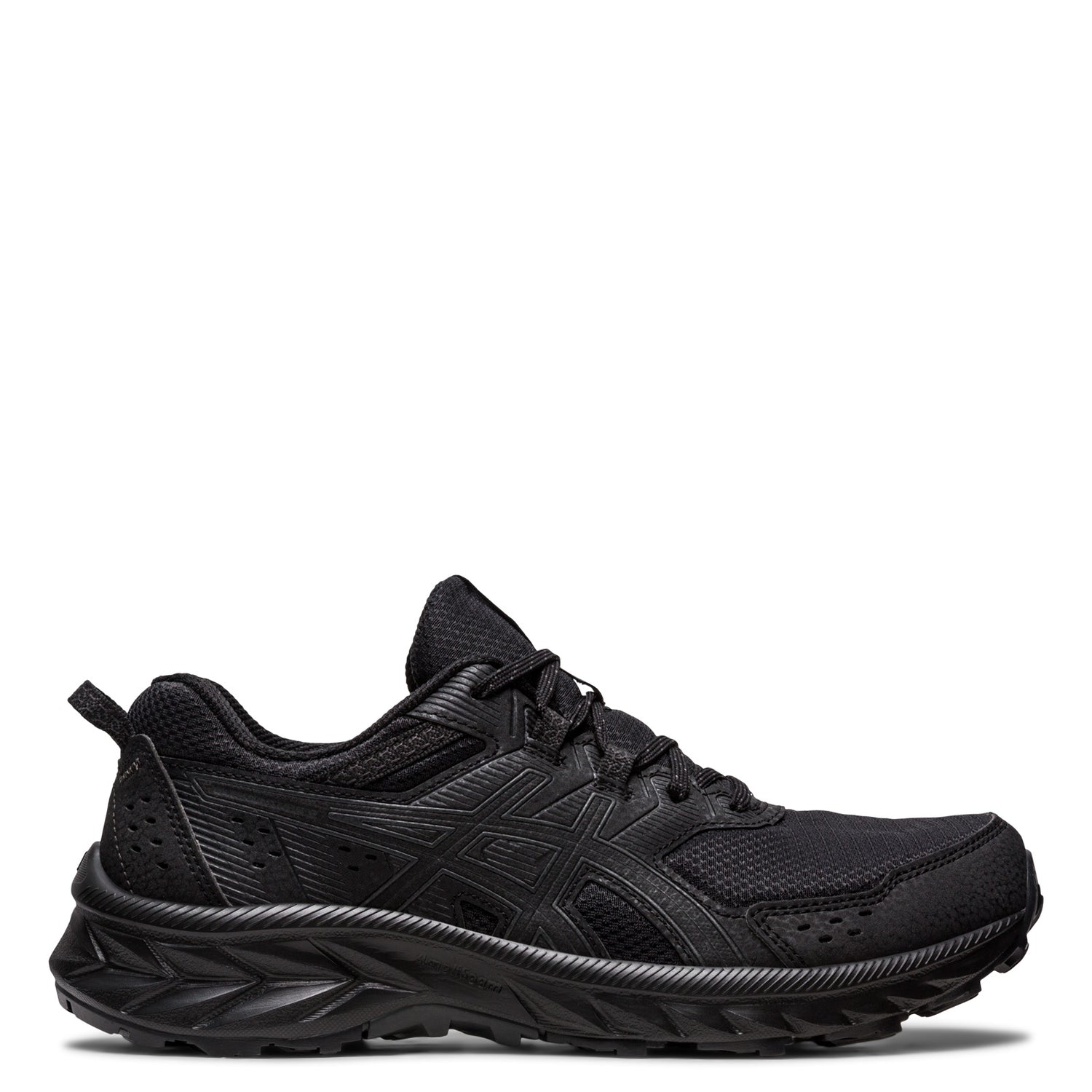 Peltz Shoes  Women's ASICS GEL-Venture 9 Trail Running Shoe - Wide Width BLACK/BLACK 1012B314-001