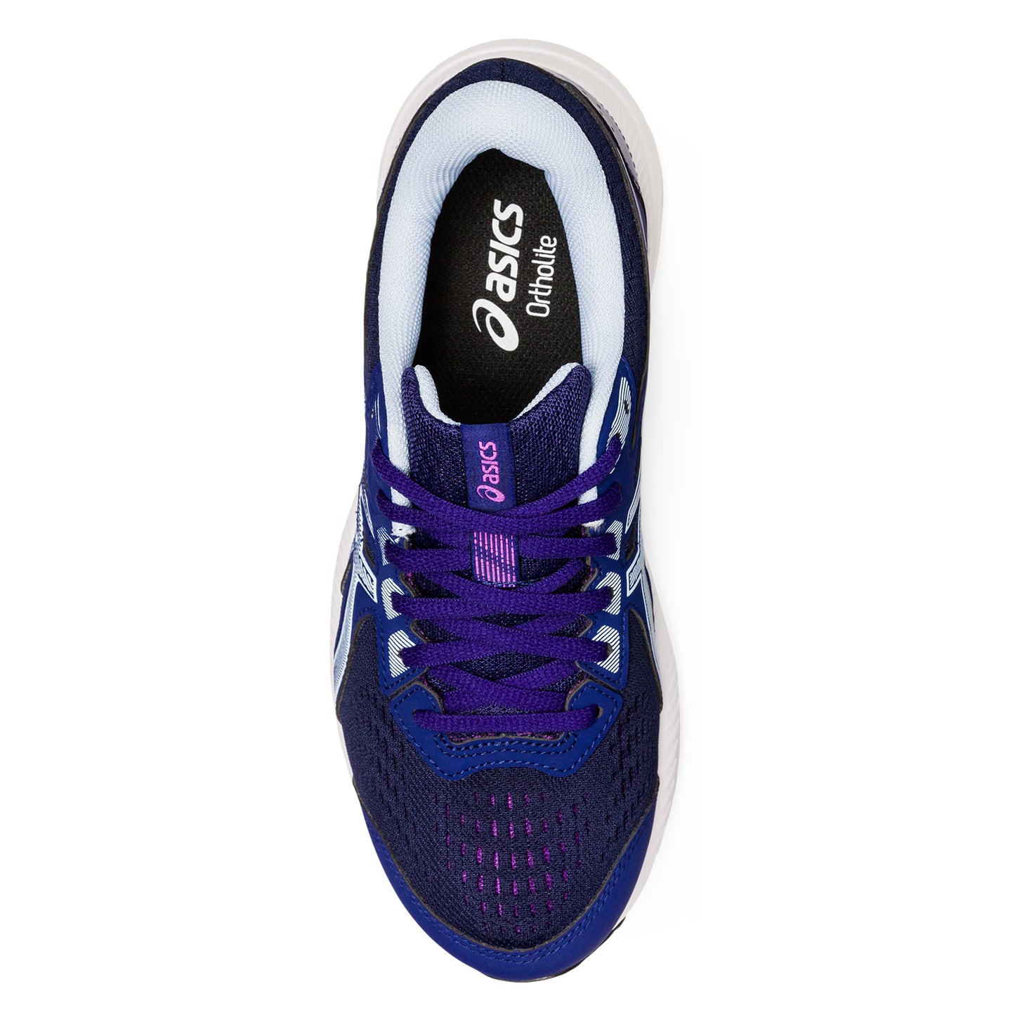 Peltz Shoes  Women's ASICS GEL-Contend 8 Running Shoe BLUE MULTI 1012B320.402