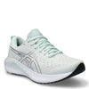 Peltz Shoes  Women's ASICS GEL-Excite 10 Running Shoe White Silver Lining Black 1012B418-100