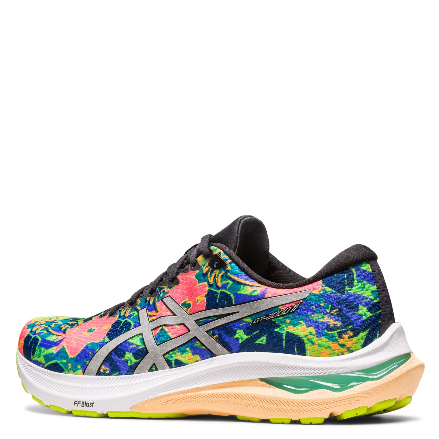 Peltz Shoes  Women's ASICS GT-2000 11 Running Shoe LIME ZEST/LITE SHOW 1012B444-300