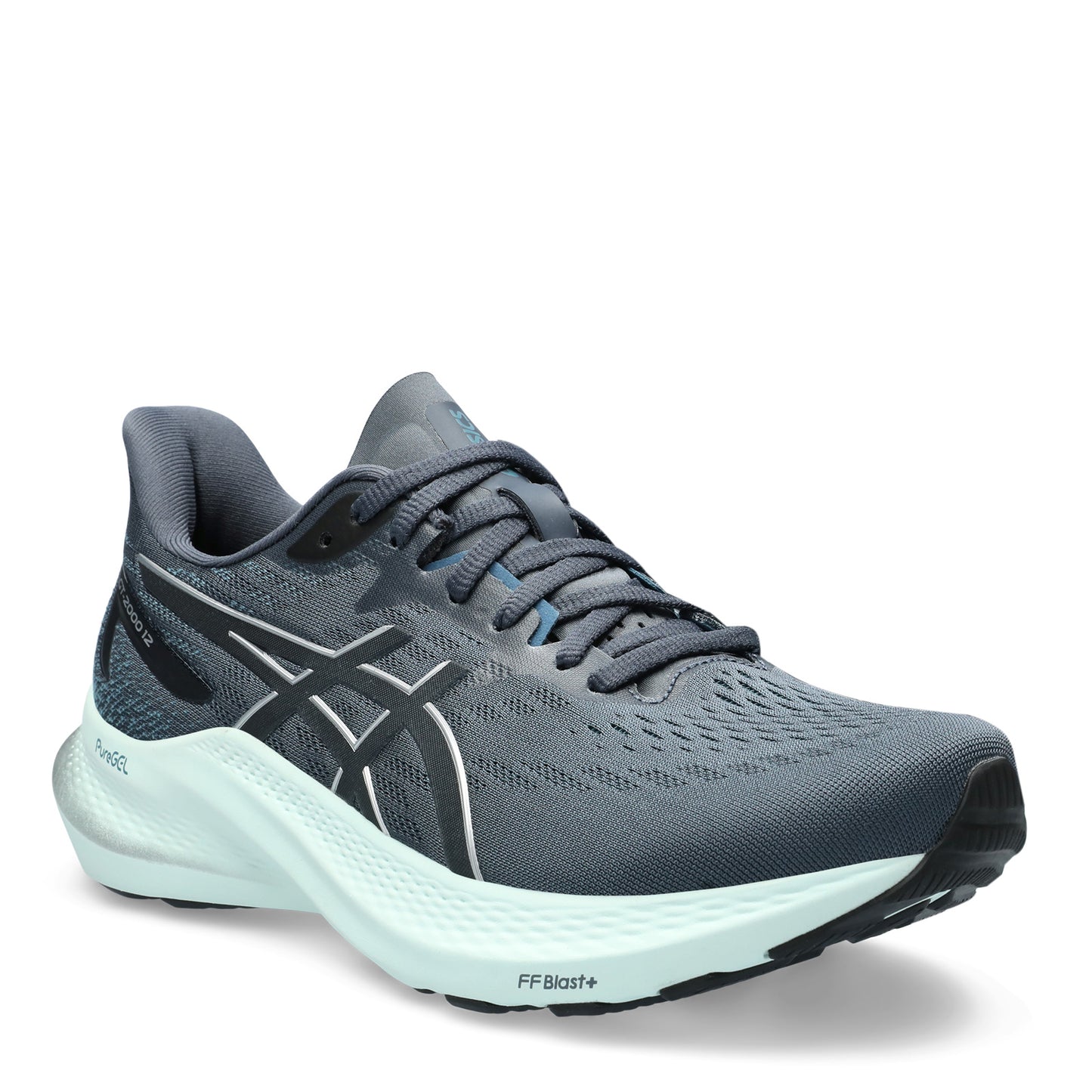 Peltz Shoes  Women's ASICS GT-2000 12 Running Shoe - Wide Width Tarmac Silver 1012B504-020