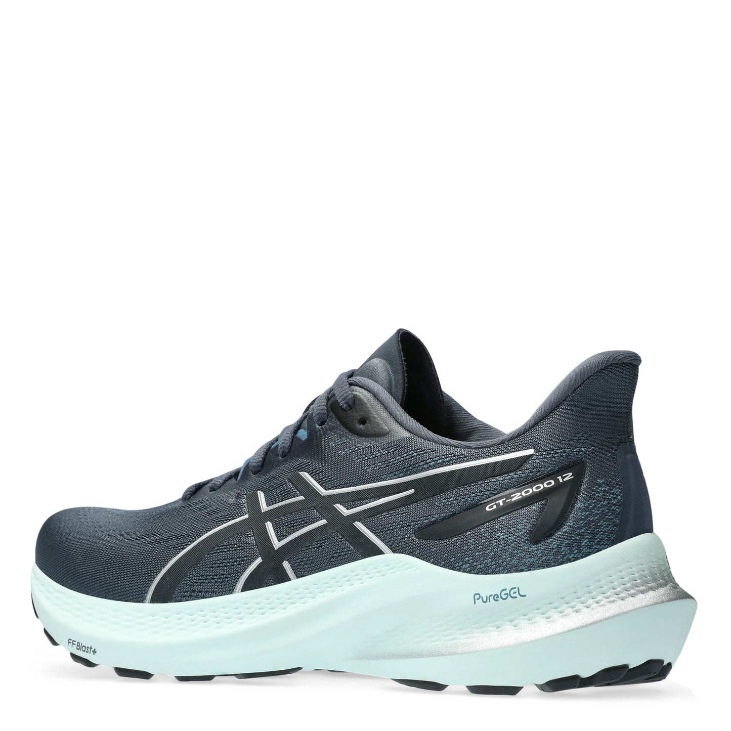 Peltz Shoes  Women's ASICS GT-2000 12 Running Shoe - Wide Width Tarmac Silver 1012B504-020