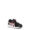 Peltz Shoes  Boy's ASICS Contend 7 TS Running Shoe - Toddler BLACK RED 1014A193.008