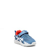 Peltz Shoes  Boy's ASICS Contend 7 TS Running Shoe - Toddler BLUE WHITE 1014A202.404