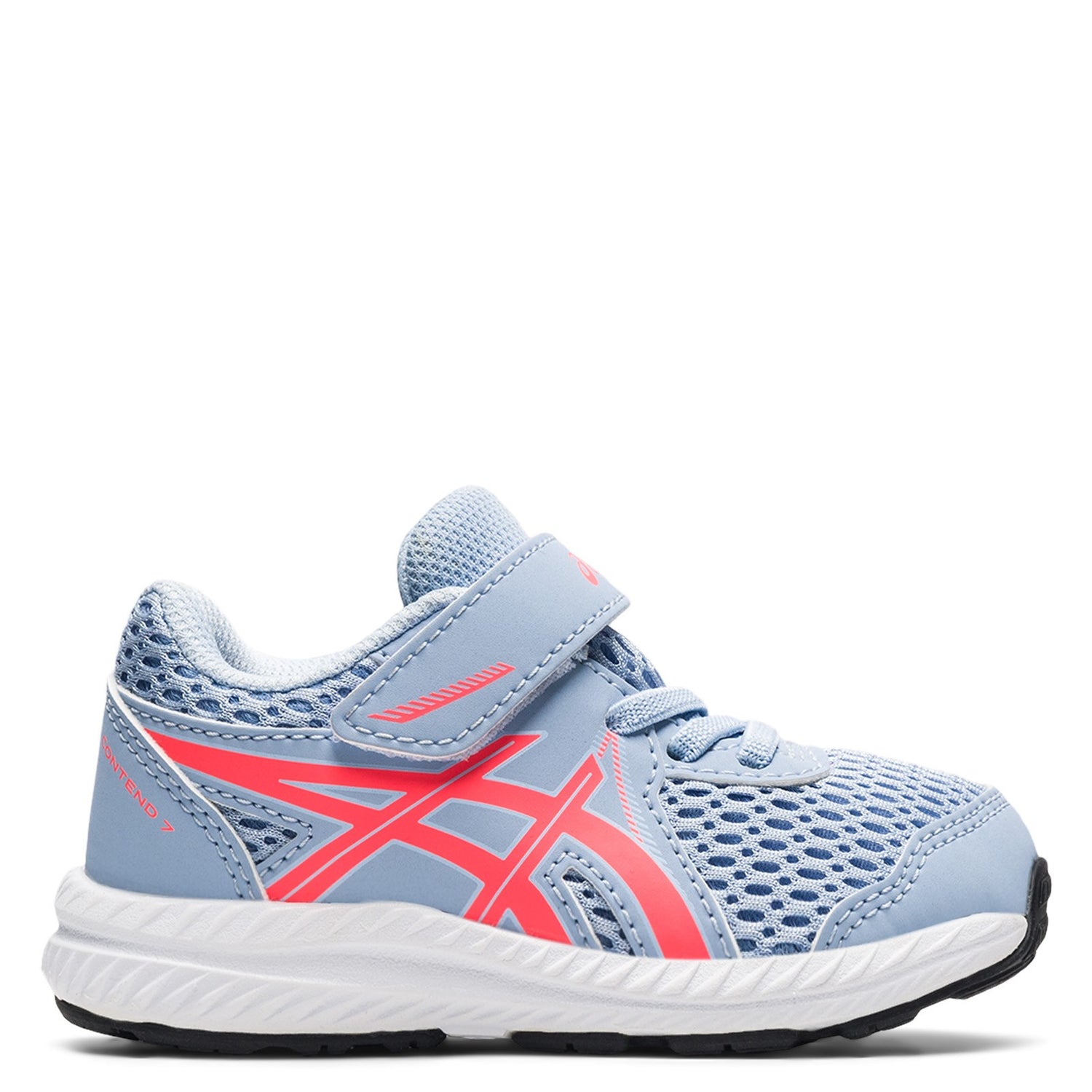 Peltz Shoes  Girl's ASICS Contend 7 TS Running Shoe - Toddler MIST/CORAL 1014A193.406