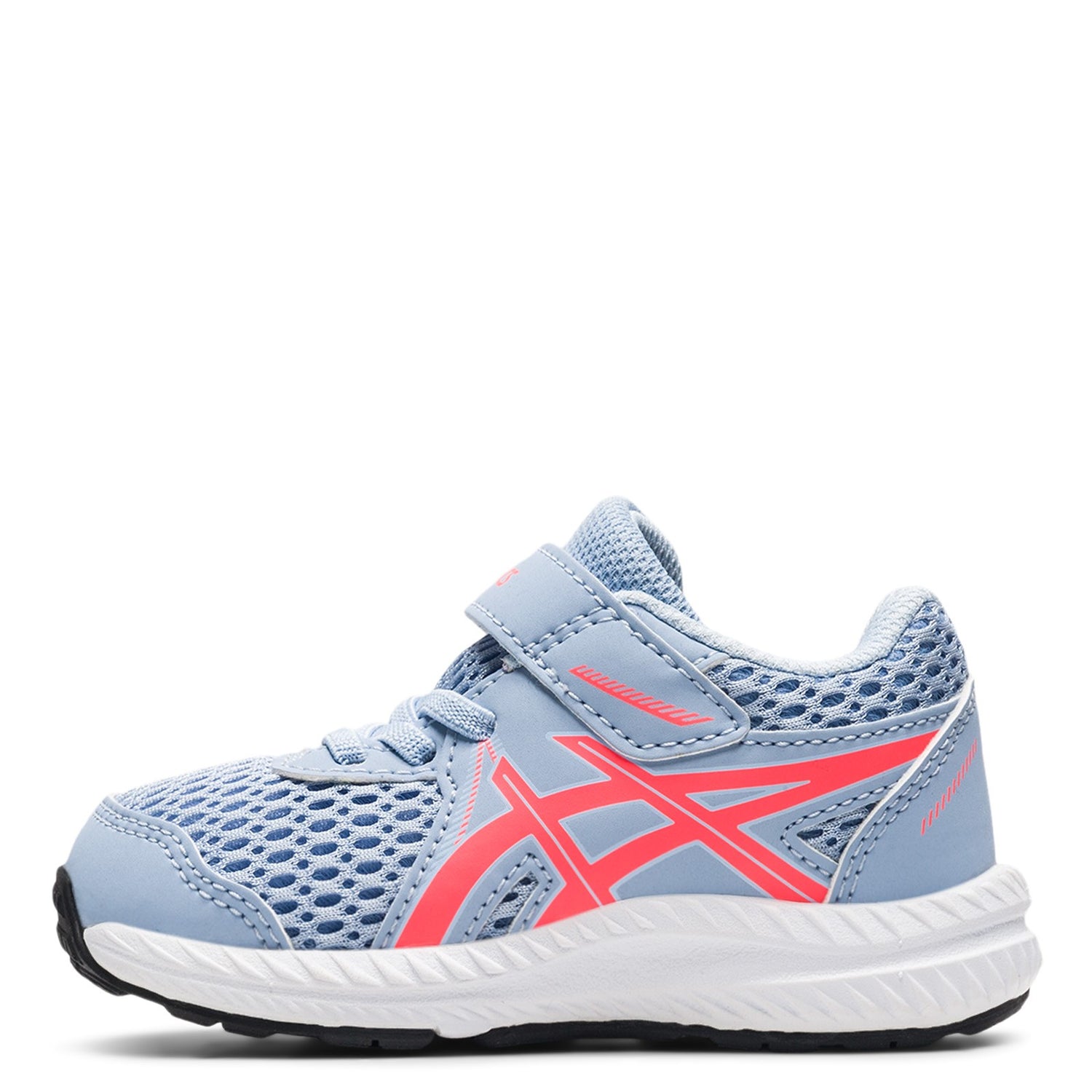 Peltz Shoes  Girl's ASICS Contend 7 TS Running Shoe - Toddler MIST/CORAL 1014A193.406