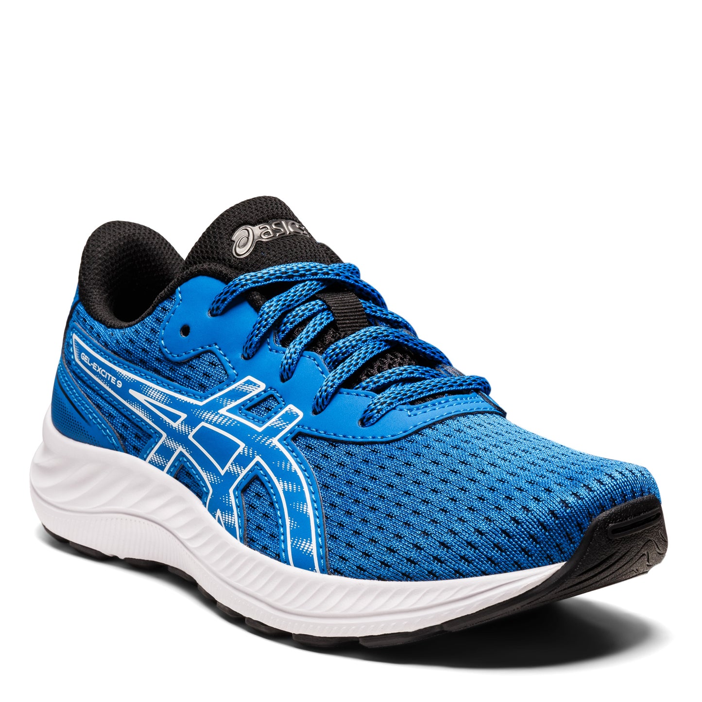 Peltz Shoes  Boy's ASICS GEL-Excite 9 GS Sneaker - Little Kid & Big Kid BLUE 1014A231-408