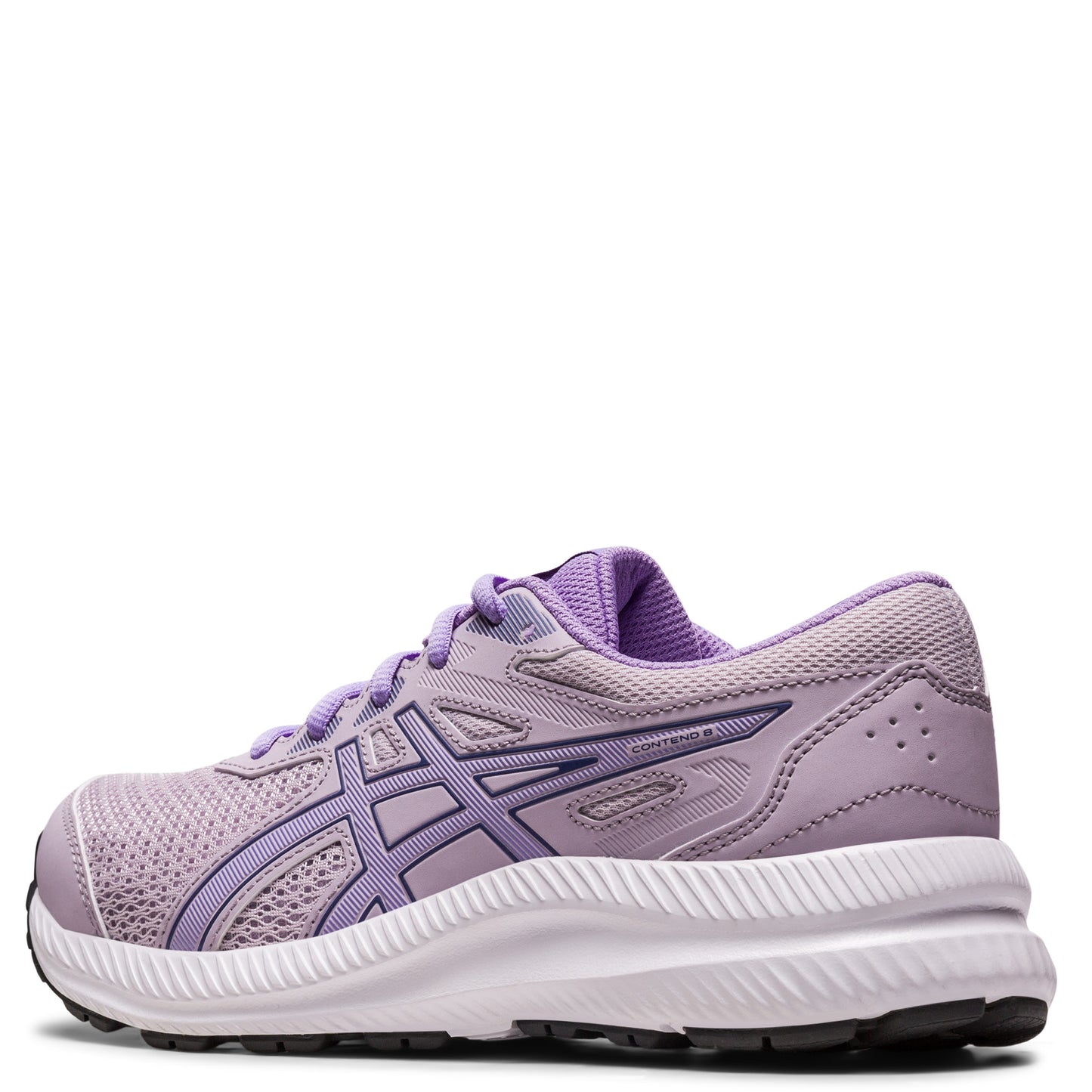 Peltz Shoes  Girl's ASICS Contend 8 Sneaker - Little Kid & Big Kid PURPLE 1014A259-500