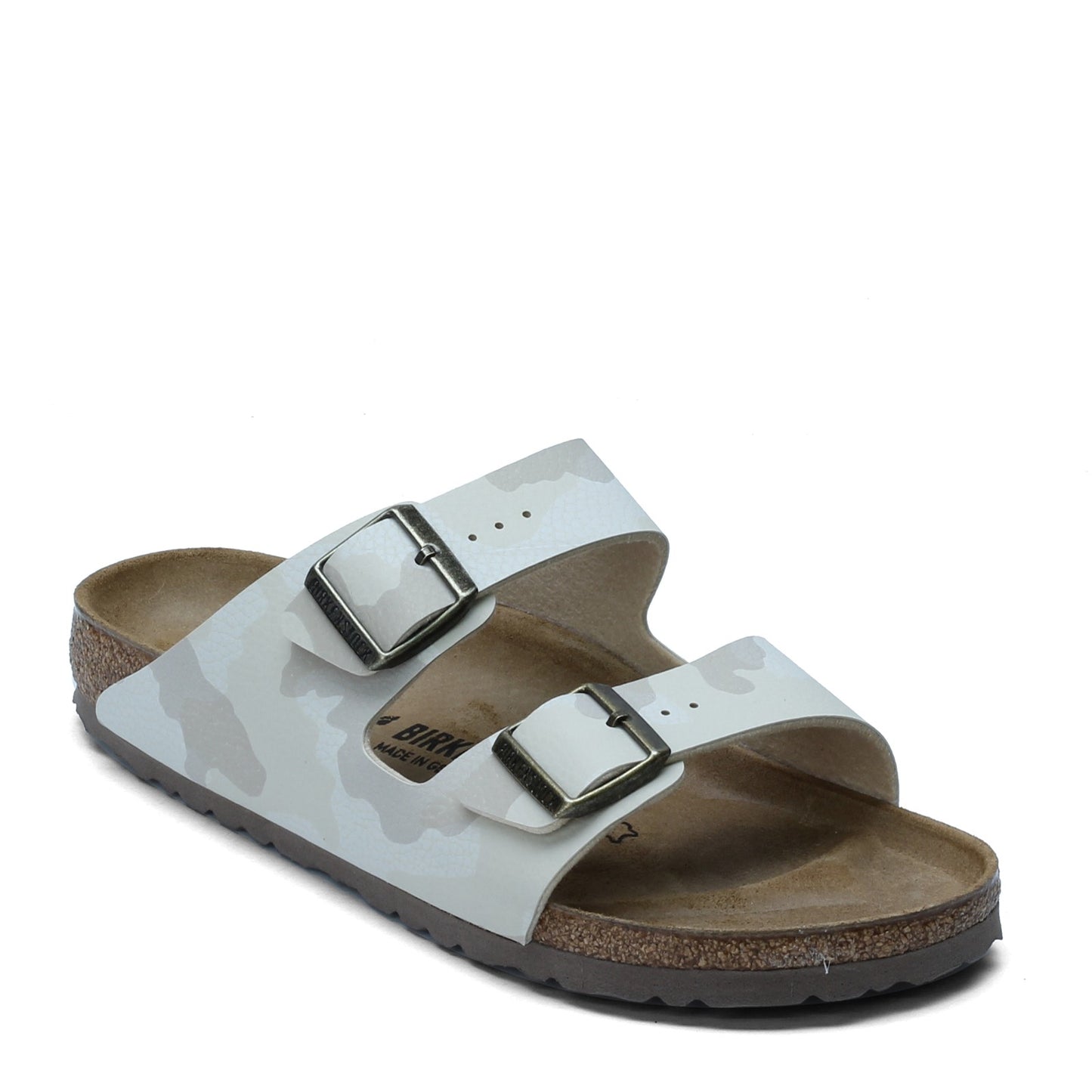 Peltz Shoes  Women's Birkenstock Arizona Birkoflor Sandal - Narrow Width BEIGE MULTI 1016 791 N