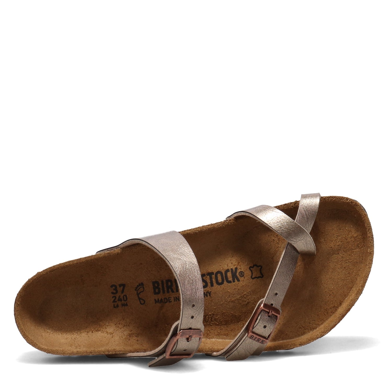 Peltz Shoes  Women's Birkenstock Mayari Thong Sandal - Regular Width TAUPE 1016408 R
