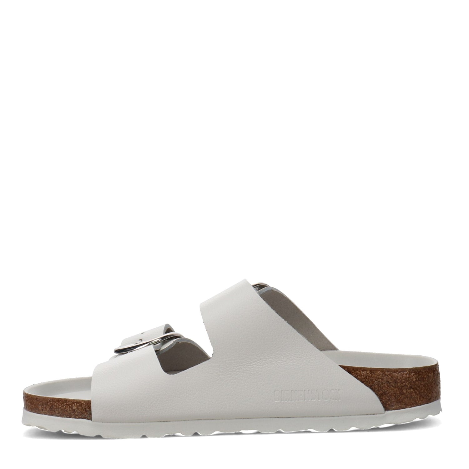Peltz Shoes  Women's Birkenstock Arizona Big Buckle Sandal - Narrow Width WHITE 1016826
