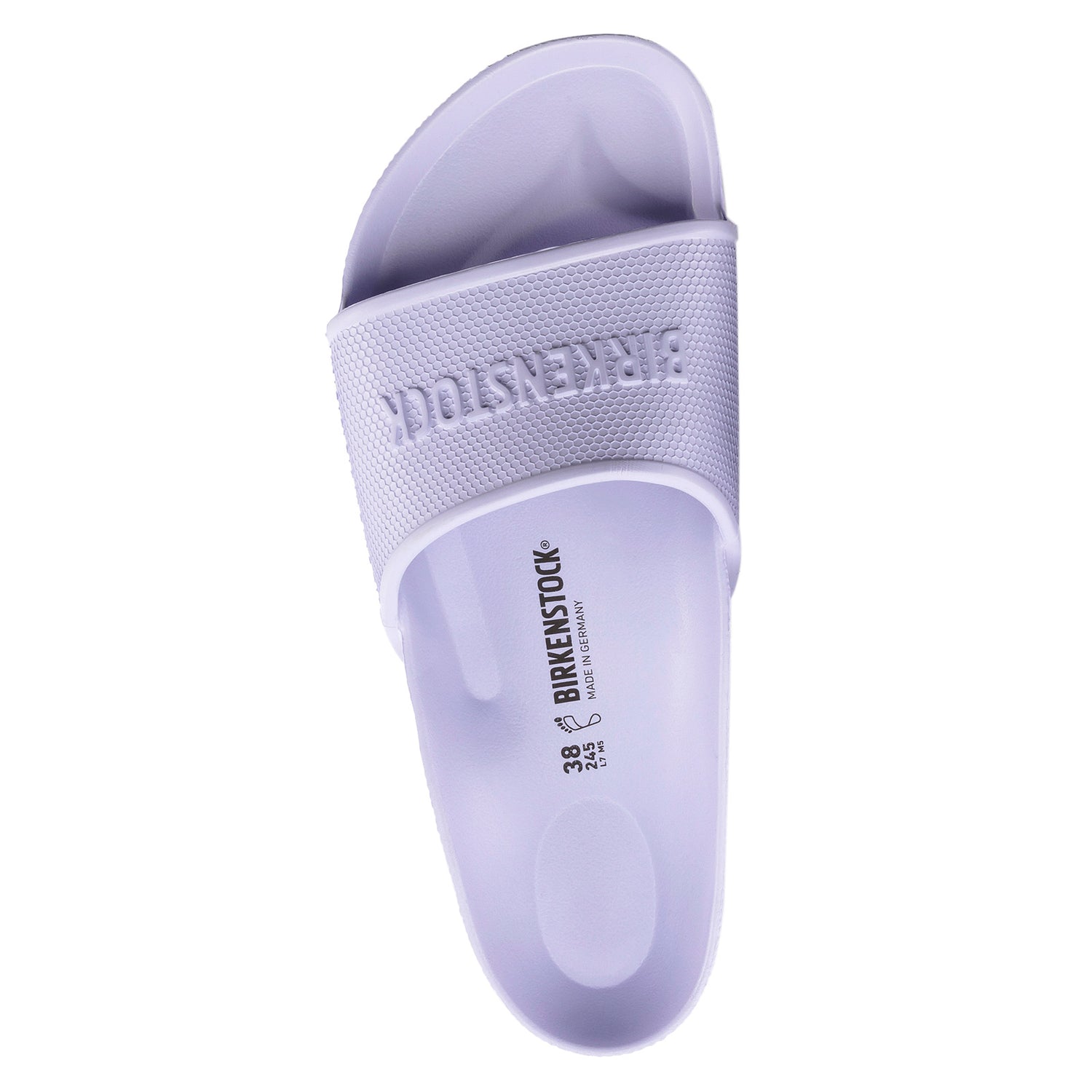 Peltz Shoes  Women's Birkenstock Barbados EVA Sandal - Regular Fit PURPLE 1017 055 R
