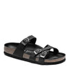 Peltz Shoes  Women's Birkenstock Franca Sandal - Regular Width BLACK OILED LEATHER 1017 565 R