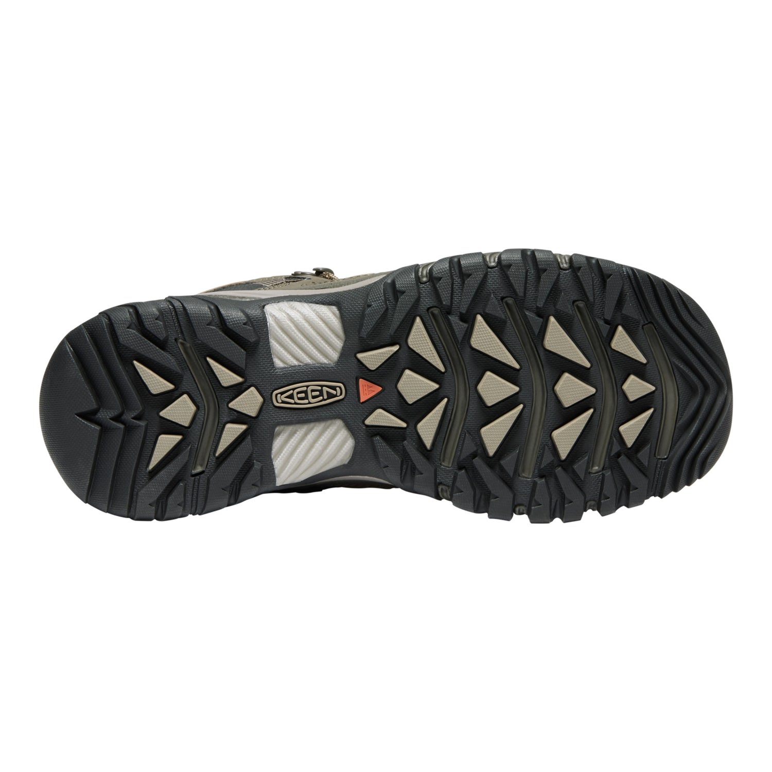 Peltz Shoes  Men's Keen Targhee III Waterproof Mid Hiking Boots Bungee Cord/Black 1017786