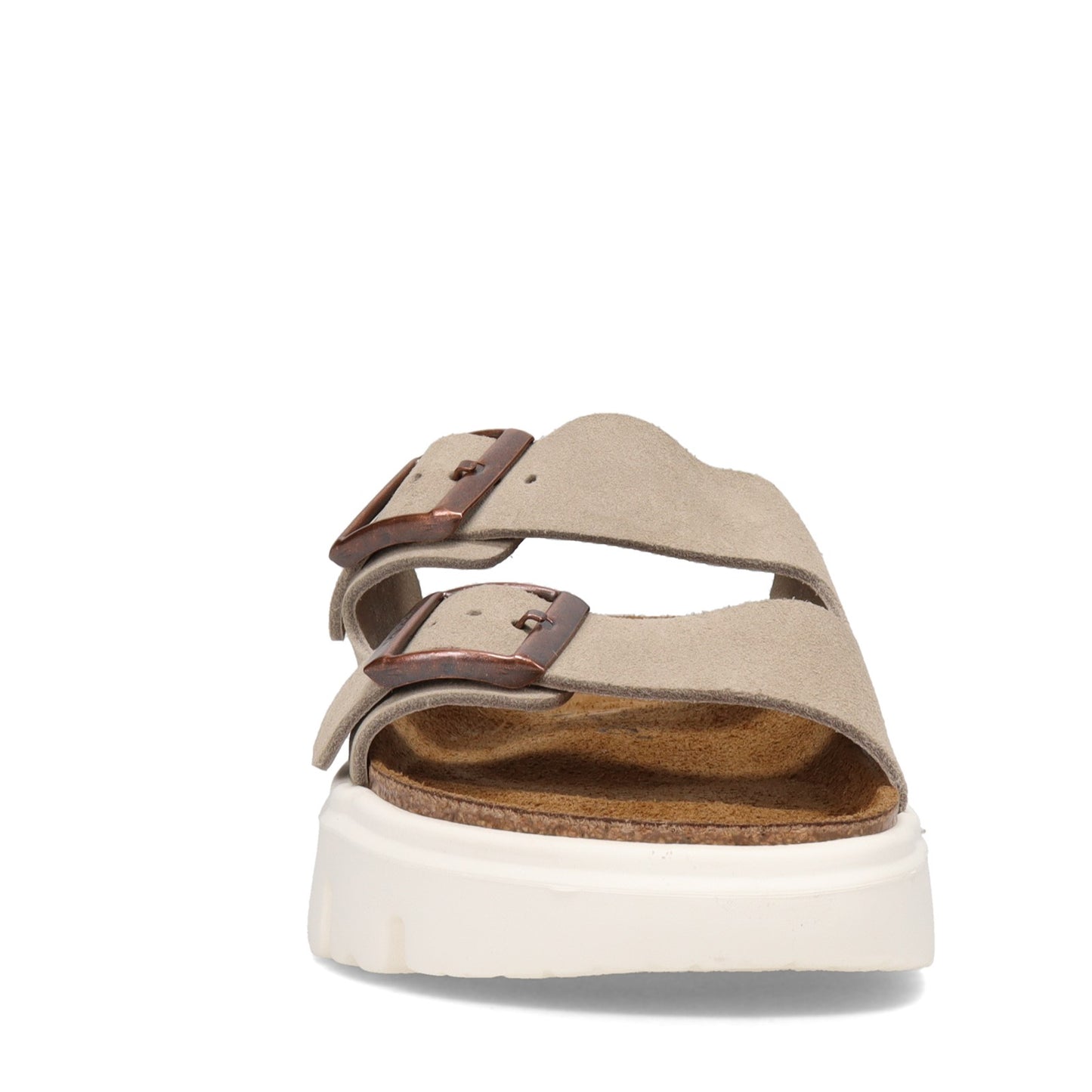 Peltz Shoes  Women's Birkenstock Arizona Chunky Sandal - Narrow Fit TAUPE 1018 135 N