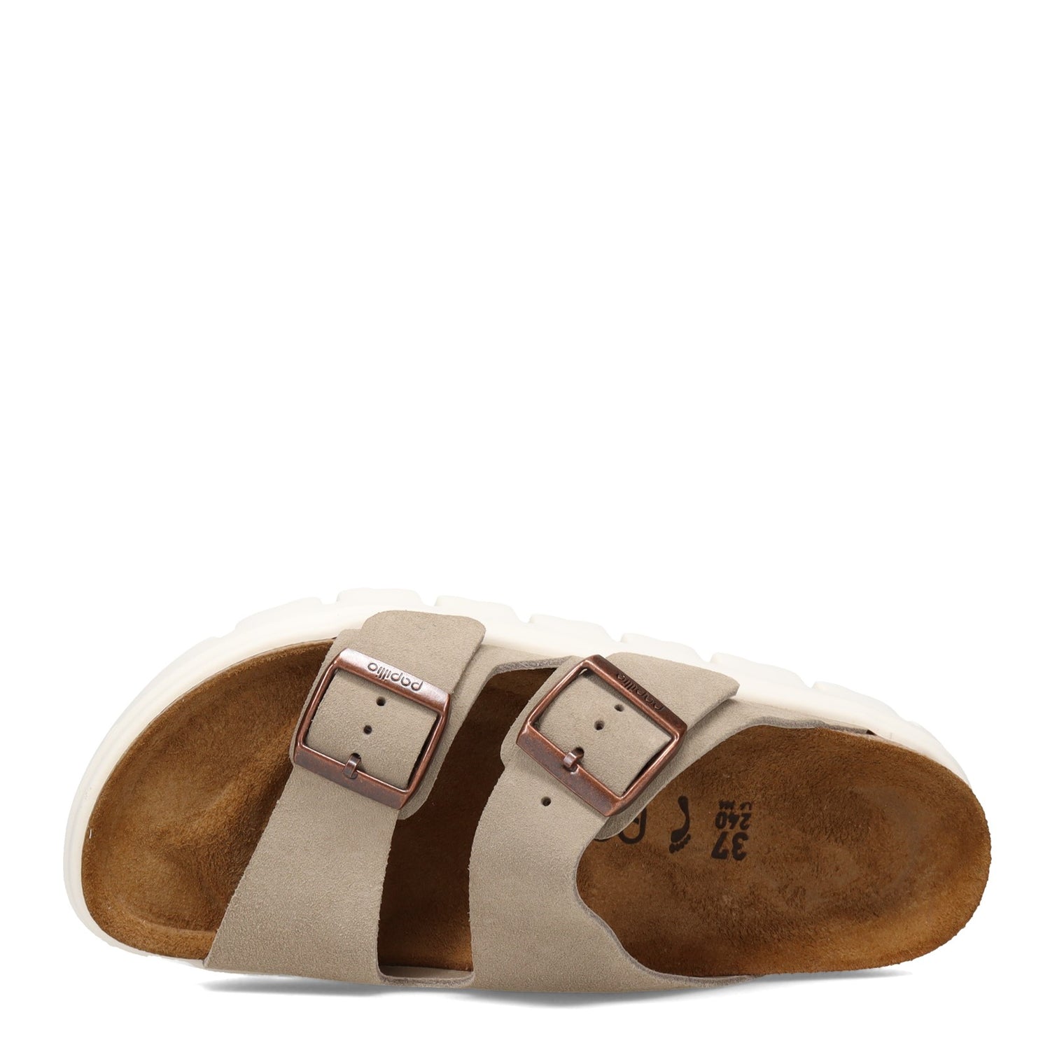 Peltz Shoes  Women's Birkenstock Arizona Chunky Sandal - Narrow Fit TAUPE 1018 135 N