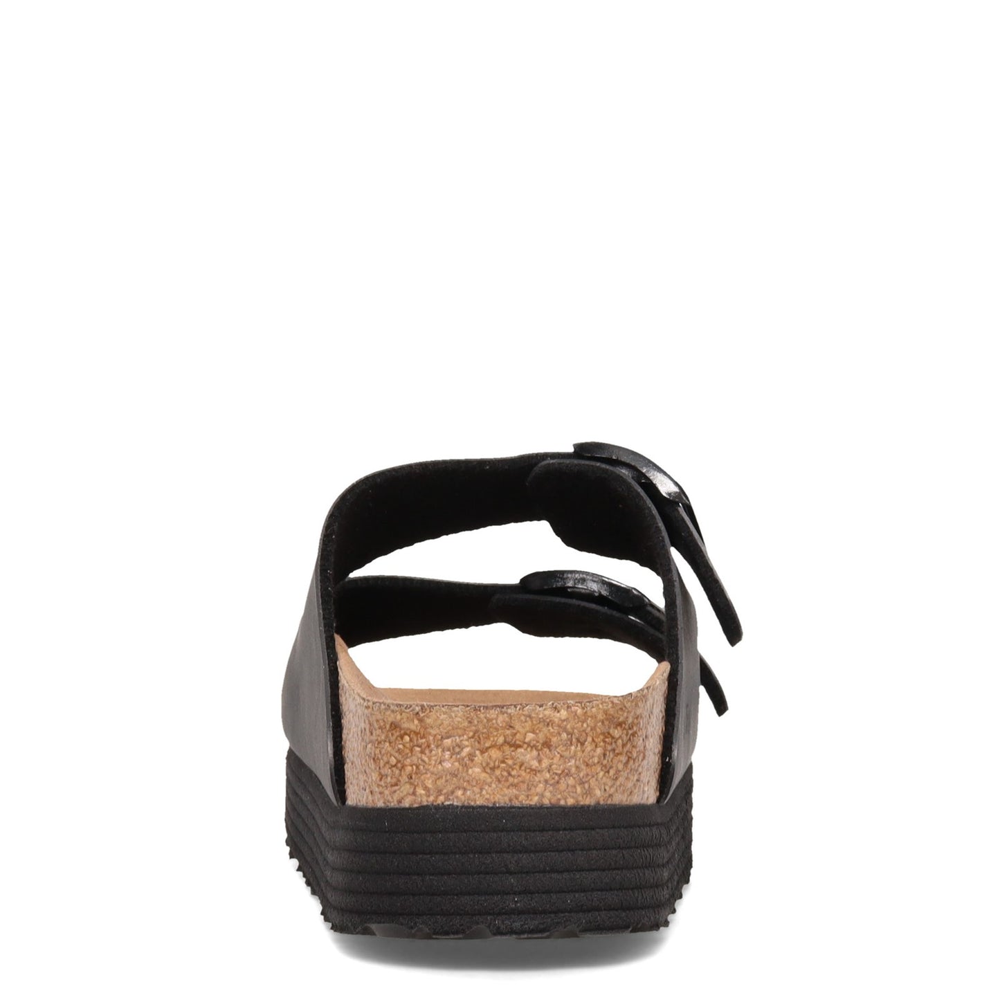 Peltz Shoes  Women's Birkenstock Arizona Platform Sandal - Narrow Width BLACK 1018 520 N