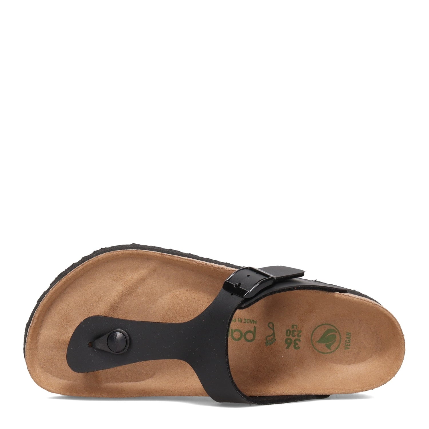 Peltz Shoes  Women's Birkenstock Gizeh Platform Sandal - Regular Width BLACK 1018 546 R