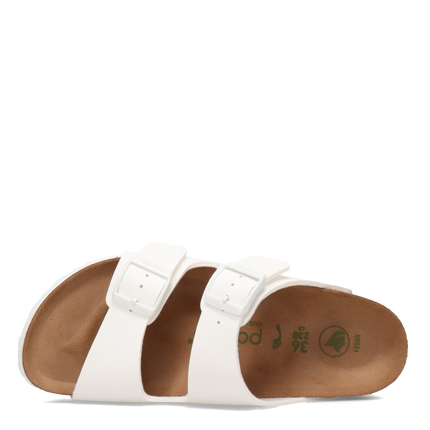 Peltz Shoes  Women's Birkenstock Arizona Platform Sandal - Narrow Width WHITE 1018 581 N