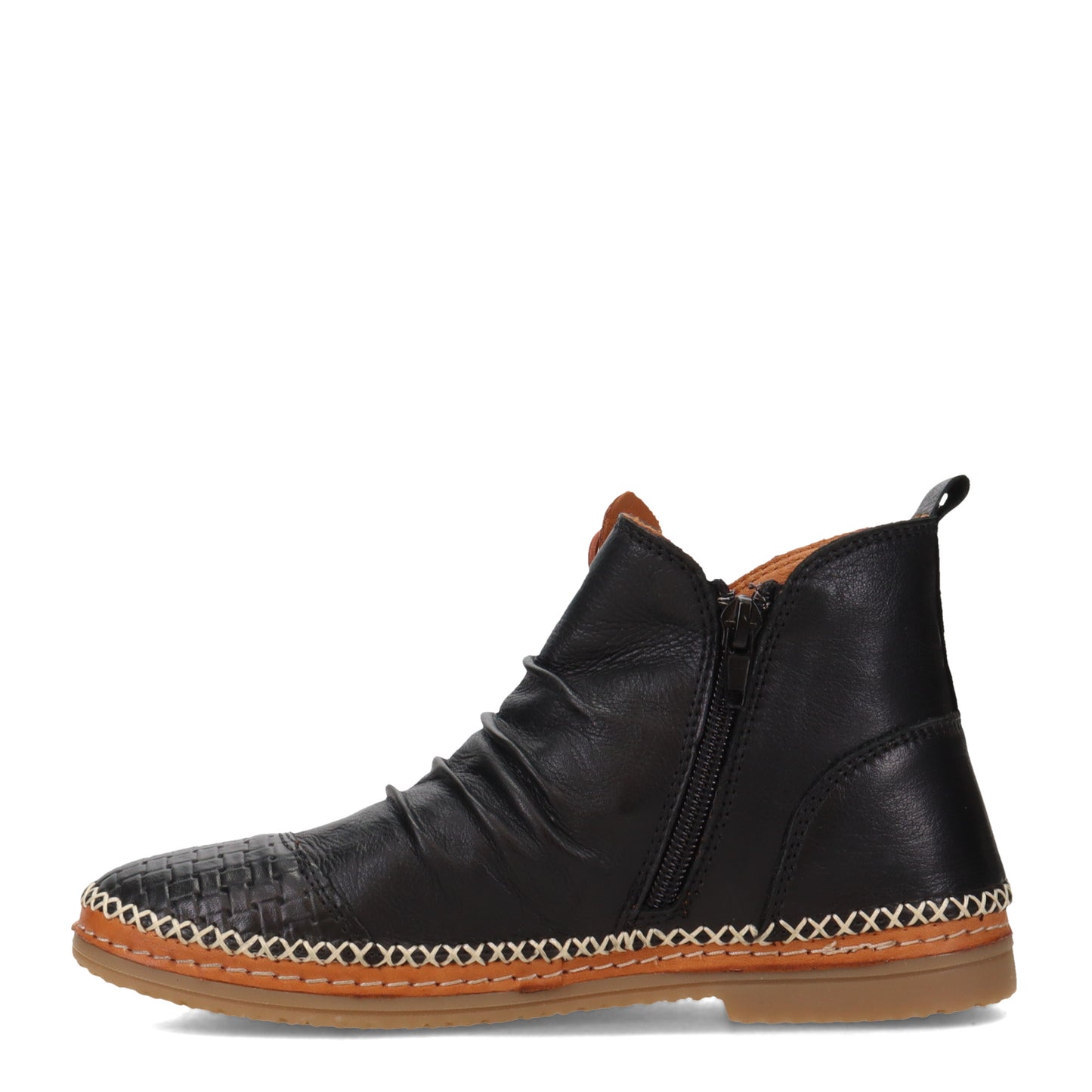 Peltz Shoes  Women's Biza Topaz Boot BLACK TAN 1018004