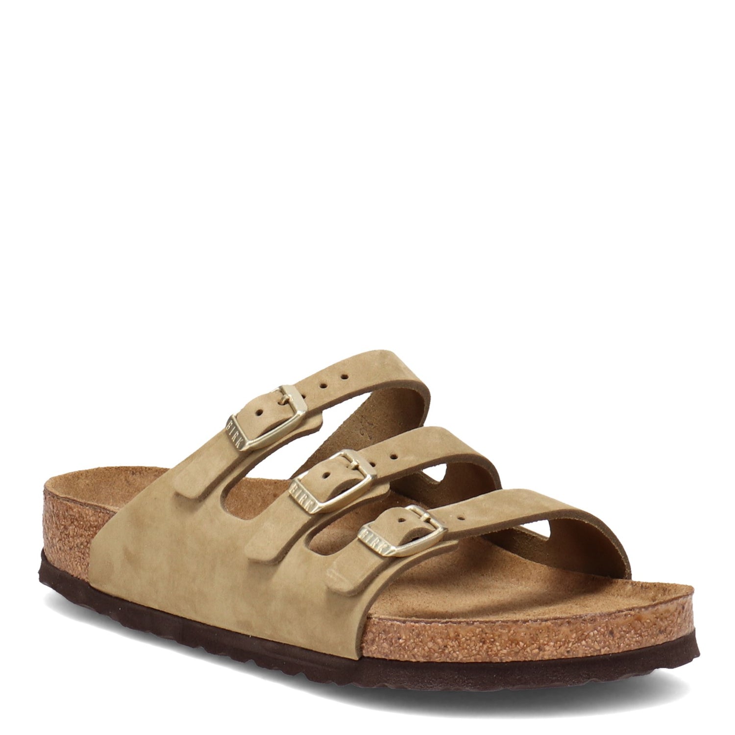 Peltz Shoes  Women's Birkenstock Florida Soft Footbed Sandal - Regular Width KHAKI 1018760 R
