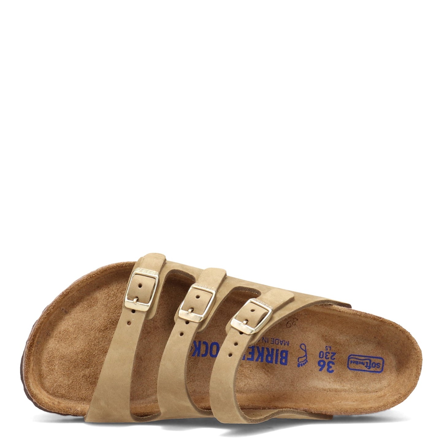 Peltz Shoes  Women's Birkenstock Florida Soft Footbed Sandal - Regular Width KHAKI 1018760 R