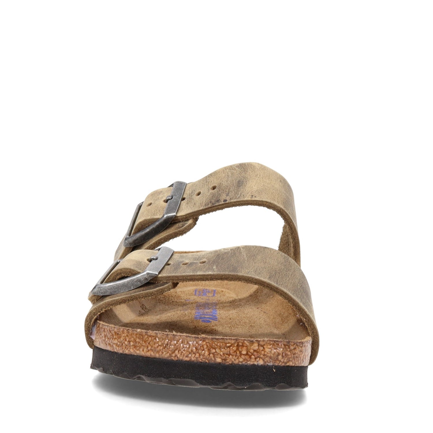 Peltz Shoes  Women's Birkenstock Arizona Soft Footbed Sandal - Narrow Width KHAKI 1019 377 N