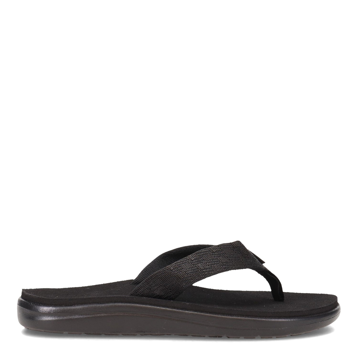 Peltz Shoes  Men's Teva Voya Flip Thong Sandals BLACK 1019050-BKBL