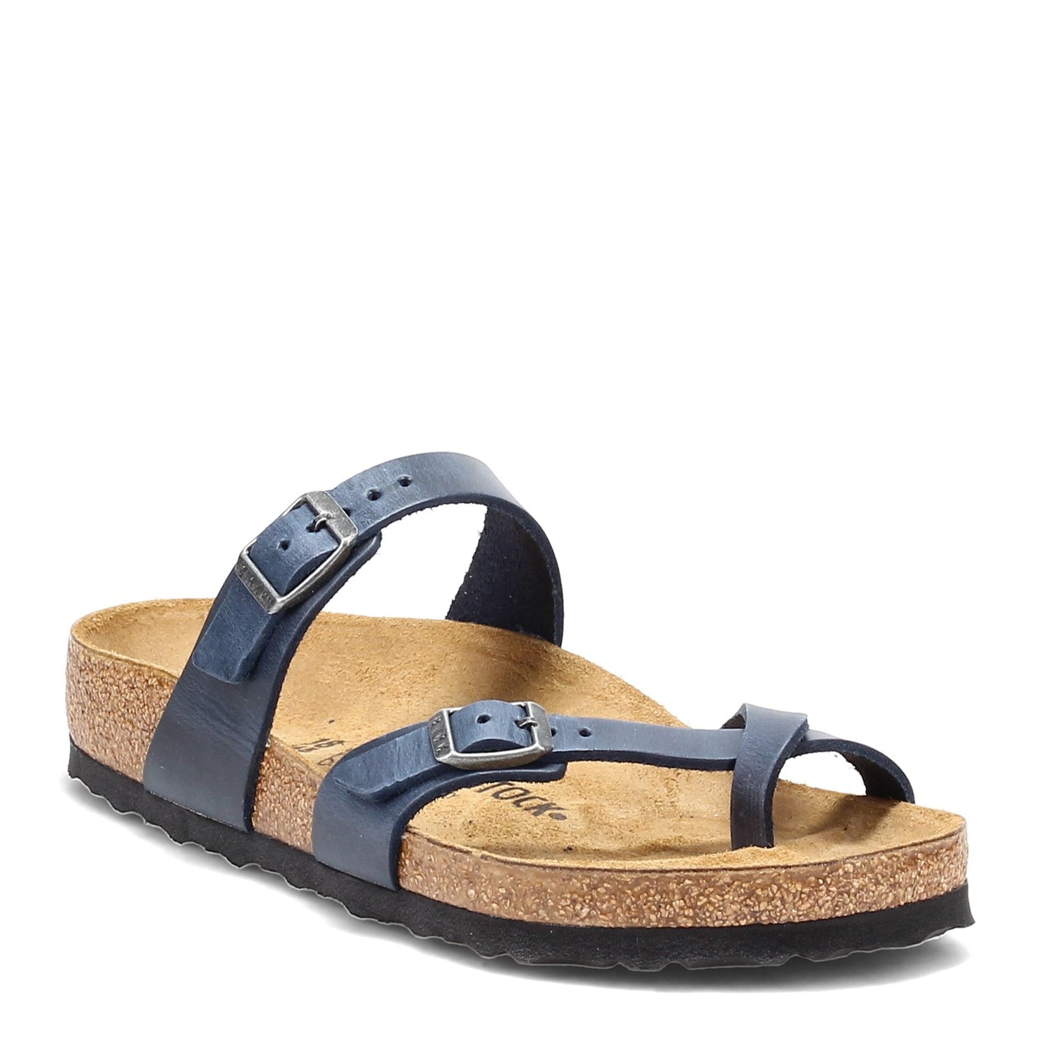 Peltz Shoes  Women's Birkenstock Mayari Thong Sandal - Regular Width NAVY OILED 1019658 R