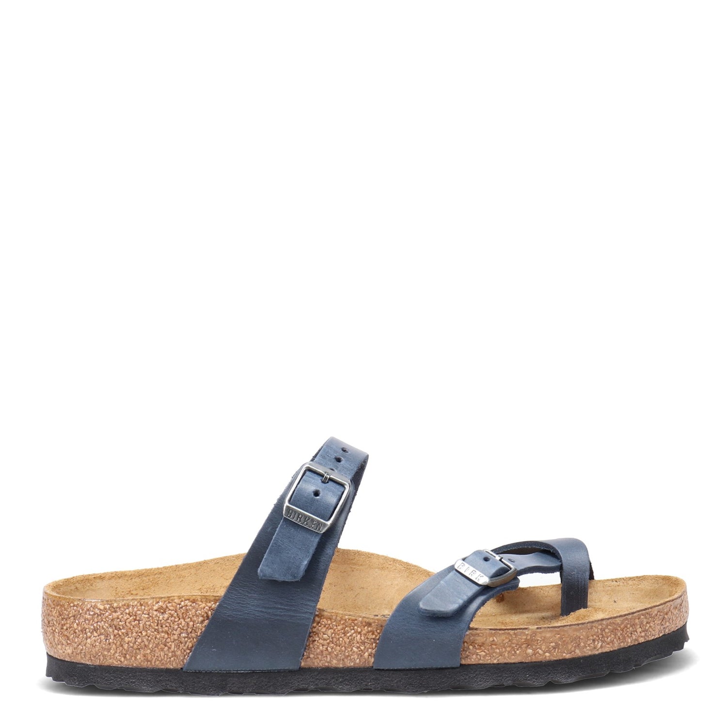 Peltz Shoes  Women's Birkenstock Mayari Thong Sandal - Regular Width NAVY OILED 1019658 R