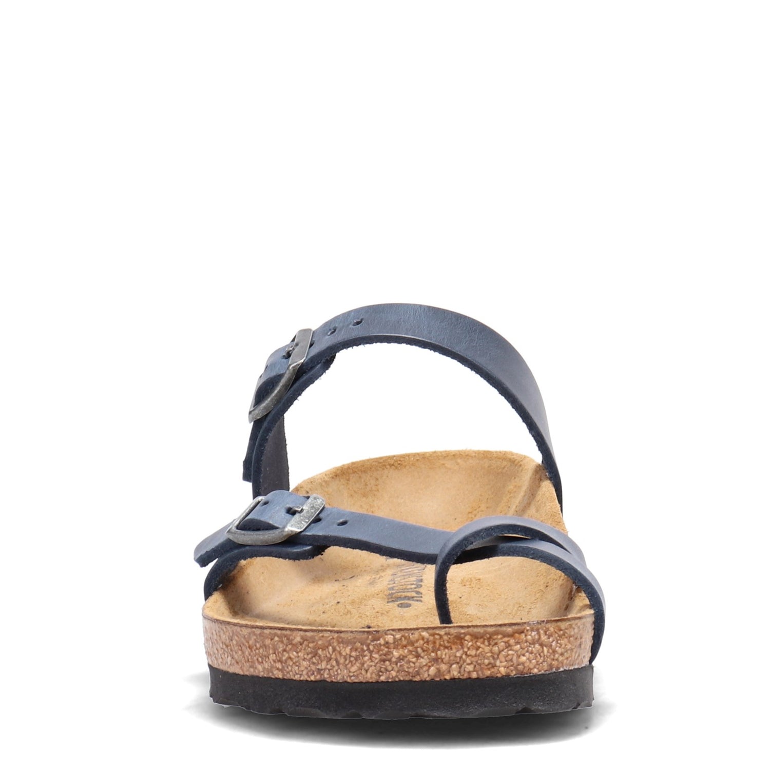 Peltz Shoes  Women's Birkenstock Mayari Thong Sandal - Regular Width NAVY OILED 1019658 R