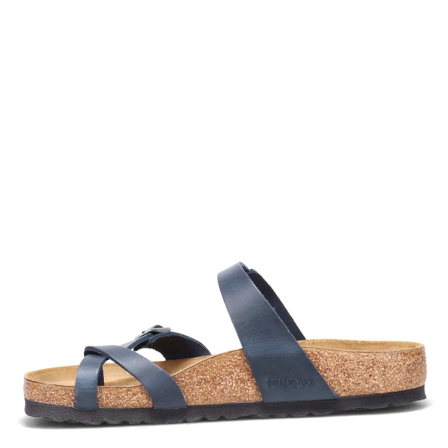 Peltz Shoes  Women's Birkenstock Mayari Thong Sandal - Regular Width NAVY OILED 1019658 R