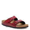 Peltz Shoes  Women's Birkenstock Arizona Birkoflor Slide Sandal - Narrow Width MAROON 1020 122 N