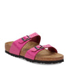 Peltz Shoes  Women's Birkenstock Sydney Birko-Flor Slide Sandal - Narrow Width MAGENTA 1020 713 N