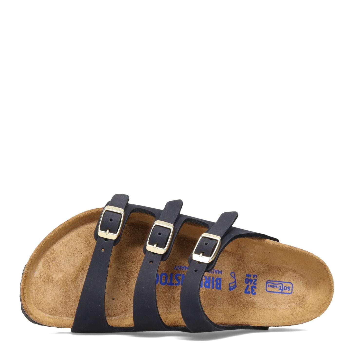 Peltz Shoes  Women's Birkenstock Florida Soft Footbed Sandal  - Regular Width MIDNIGHT 1020 930 R