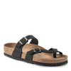 Peltz Shoes  Women's Birkenstock Mayari Thong Sandal - Regular Width BLACK VEGAN 1021 176 R