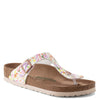 Peltz Shoes  Women's Birkenstock Gizeh Sandal - Regular Width WHITE FLORAL 1021 426 R