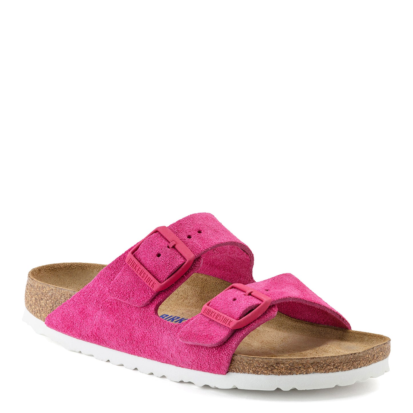 Peltz Shoes  Women's Birkenstock Arizona Soft Footbed Sandal - Narrow Width FUSCHIA 1021 442 N
