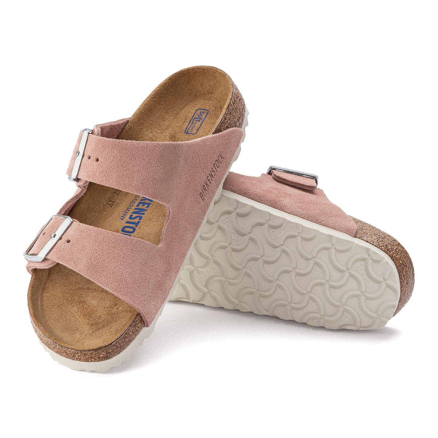 Peltz Shoes  Women's Birkenstock Arizona Soft Footbed Sandal - Narrow Width PINK CLAY 1023 321 N