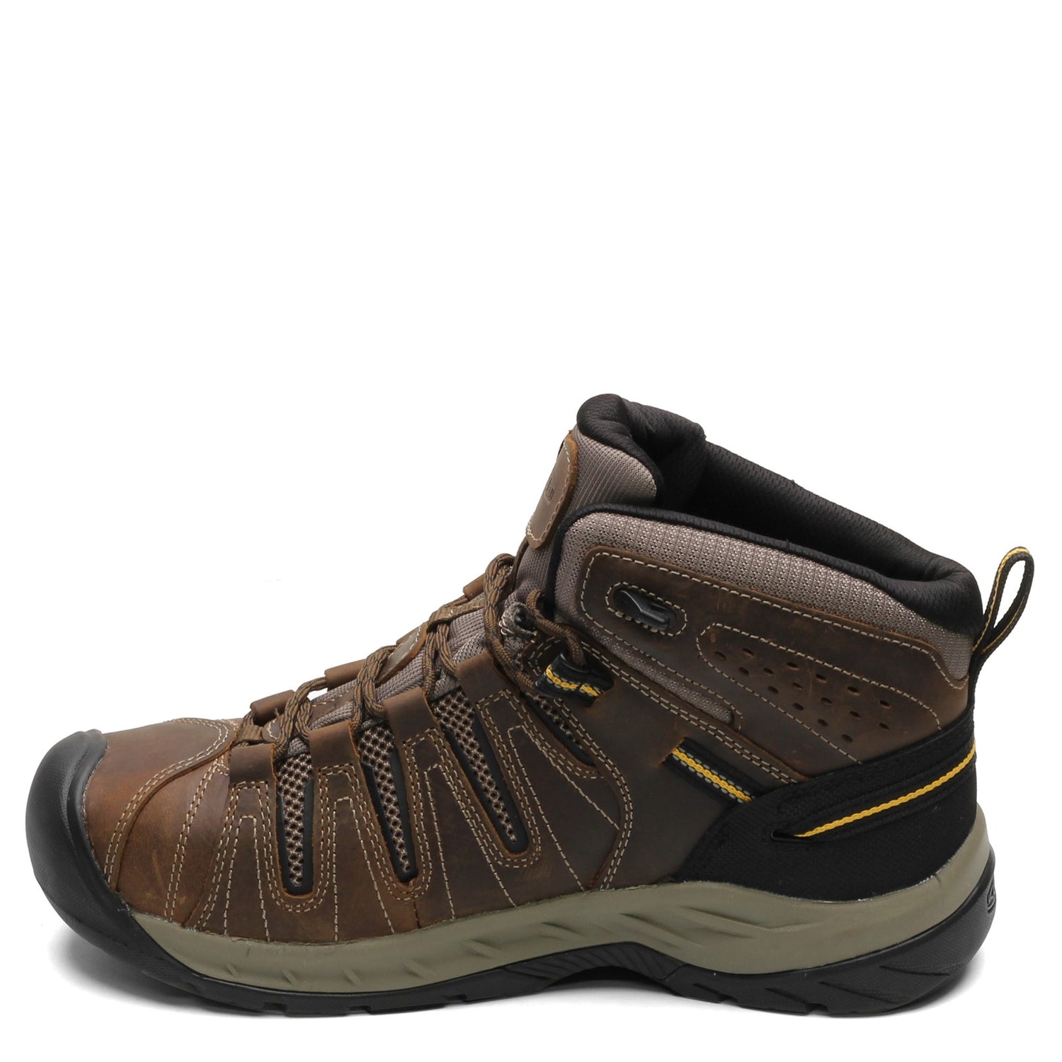 Peltz Shoes  Men's Keen Flint II Mid Work Boot BROWN 1023228
